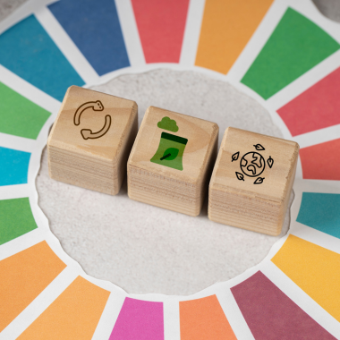 SDGsと循環型社会をイメージしたビジュアル